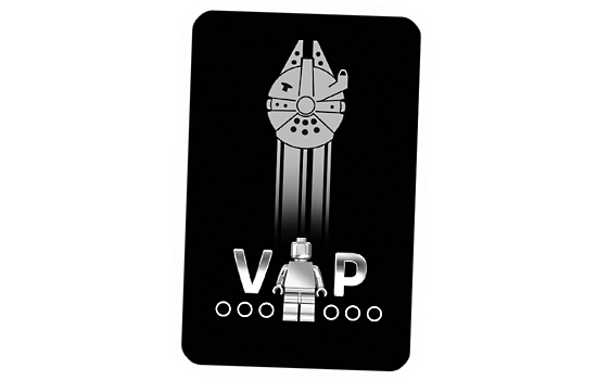 Black VIP Logo - LEGO Star Wars Ultimate Collector Series Millennium Falcon VIP Card ...