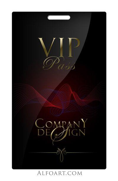 Black VIP Logo - Tutorial on how to make Elegant and glossy black vip pass with gold