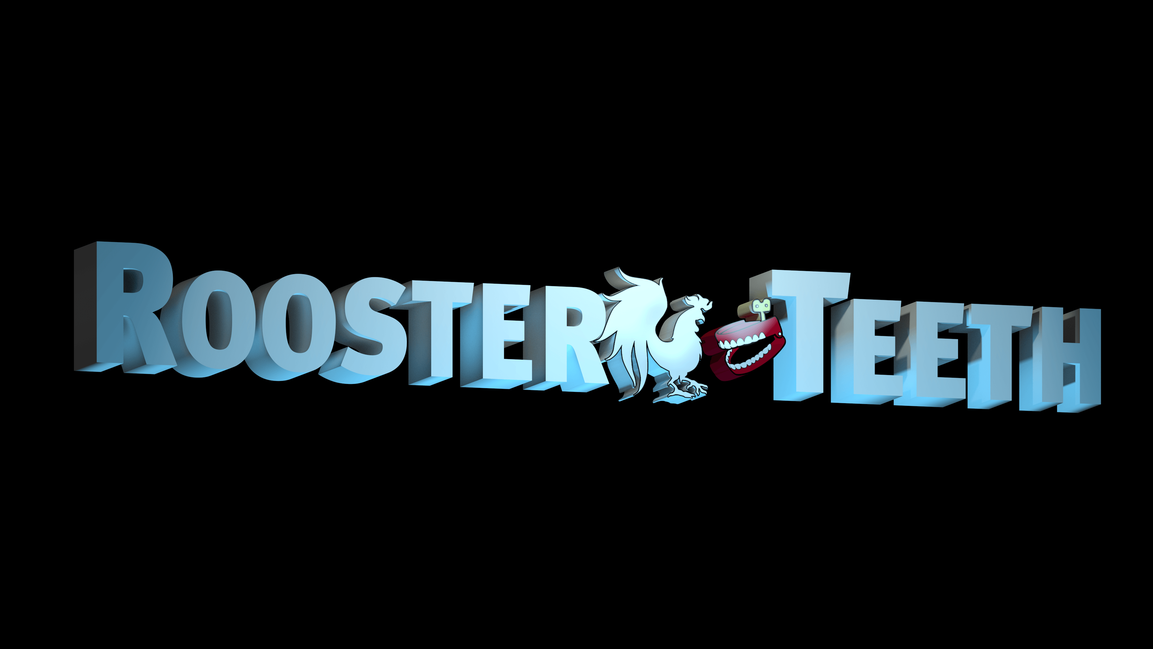 Rooster Teeth Logo - 4K Custom 3D Rooster Teeth Logo Wallpaper