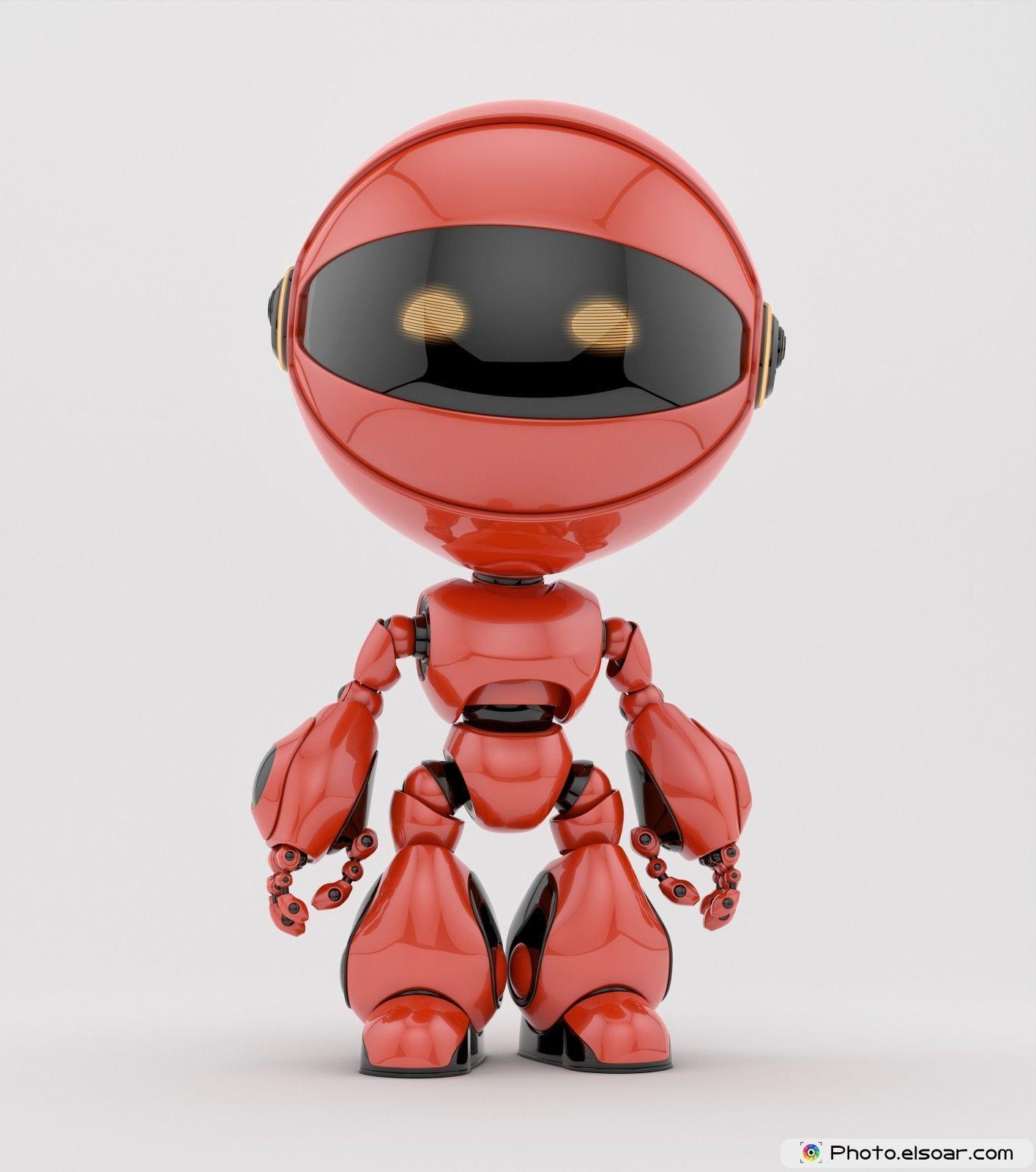 Orange-Eyed Robot Logo - Cute robotic creature with orange eyes | Cute robots | Pinterest ...