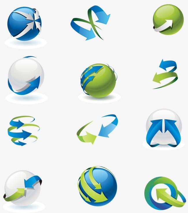 Blue Arrow Football Logo - Creative Technology Arrow, Creative Arrow, Three Dimensional Arrow ...