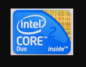 Intel Core 2 Duo Logo - Intel Core 2 Duo Inside Sticker 18.5 x 24.5mm 2009 Version Logo USA ...