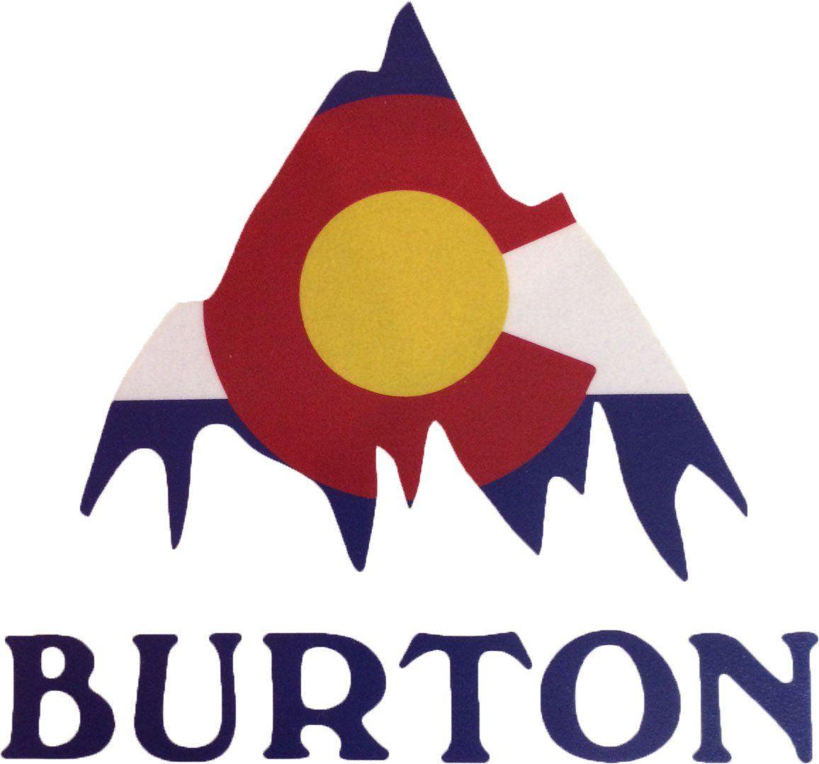 Colorado Mountain Logo - Burton Colorado Die Cut Stickers - Gravitee Boardshop