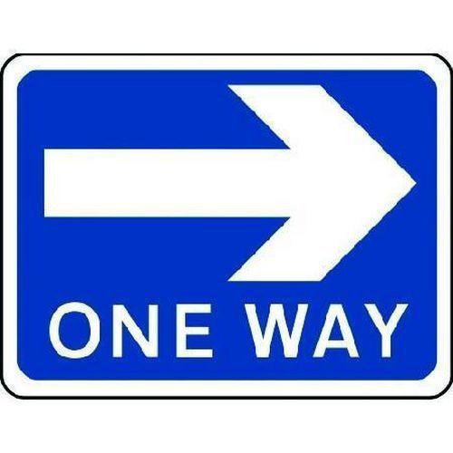 Blue Arrow Football Logo - One Way Arrow Right Sign | Signs & ID - Key