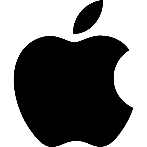 All Black Apple Logo - Apple logo Icons | Free Download