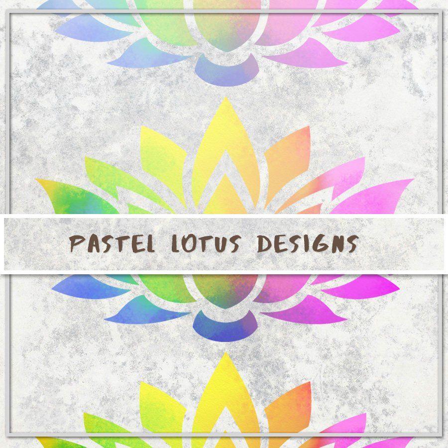 Rainbow Lotus Flowers Logo - Rainbow Lotus Clipart Watercolor Lotus Flower Clipart Pastel