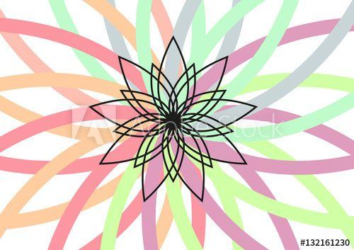 Rainbow Lotus Flowers Logo - Color explosion background, lotus flower vector illustration, logo ...