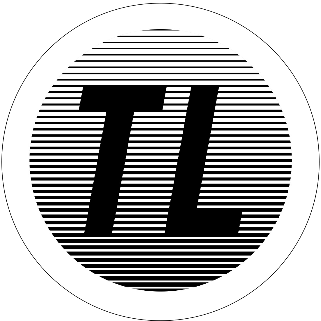 Black and White Lines Logo - TIDE LINES | TIDE LINES