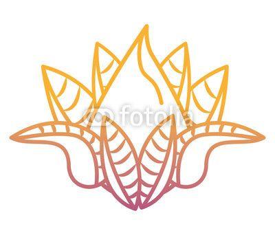 Rainbow Lotus Flowers Logo - Lotus flower cartoon rainbow lines | Buy Photos | AP Images | DetailView