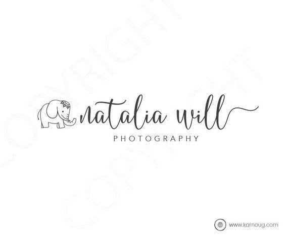 Cute Elephant Logo - Cute Elephant Logo Photography Logo Boutique Premade Logo