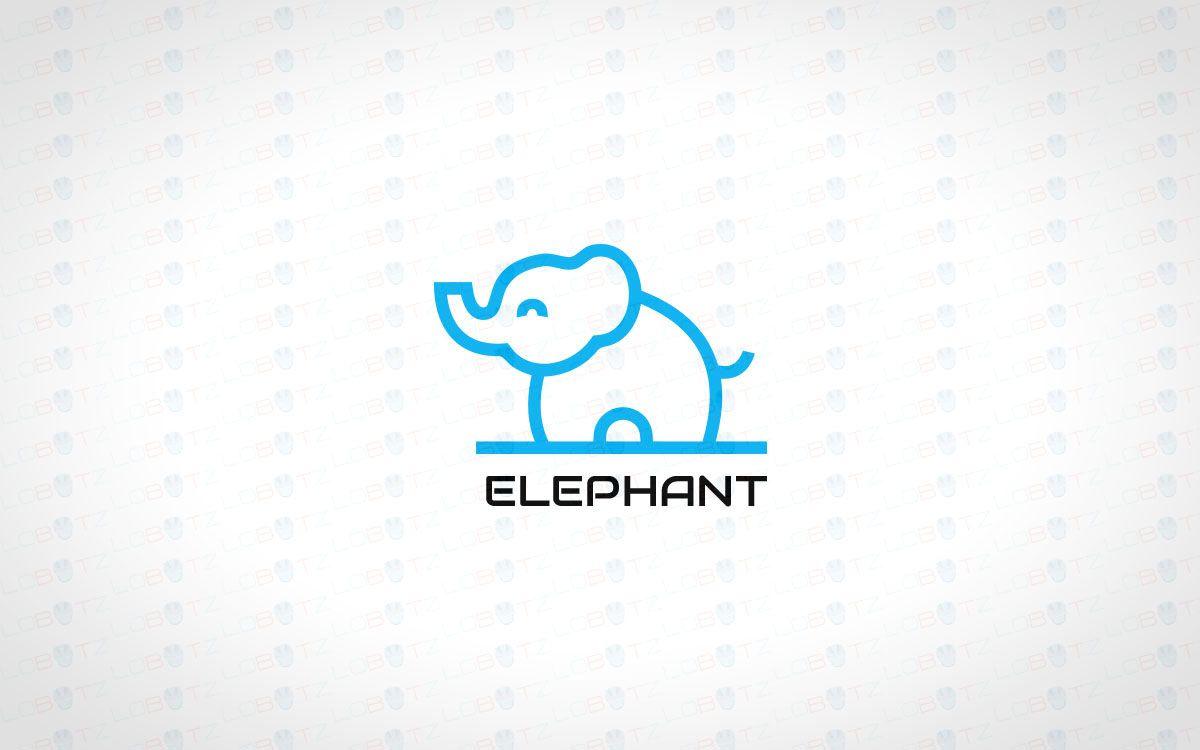 Cute Elephant Logo - Elephant Logo. Creative Elephant Logo