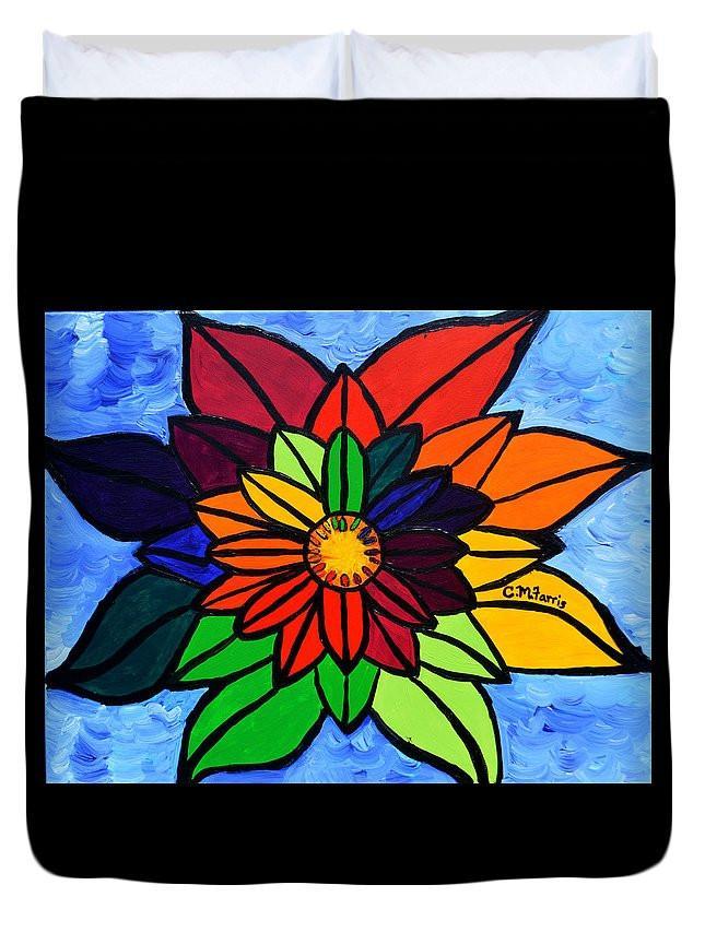 Rainbow Lotus Flowers Logo - Rainbow Lotus Flower - Duvet Cover – CMFarris Fine Art