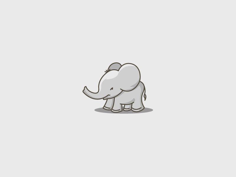 Cute Elephant Logo - Cute Elephant by vectorbugs | Dribbble | Dribbble