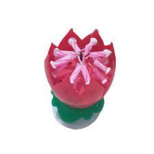 Rainbow Lotus Flowers Logo - 4pcs Magic Lotus Flower Birthday Party Spin Music Candle Rainbow | eBay