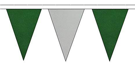 Dark Green Triangle Flag Logo - Amazon.com : Dark Green and Beige Triangular String Flag Material