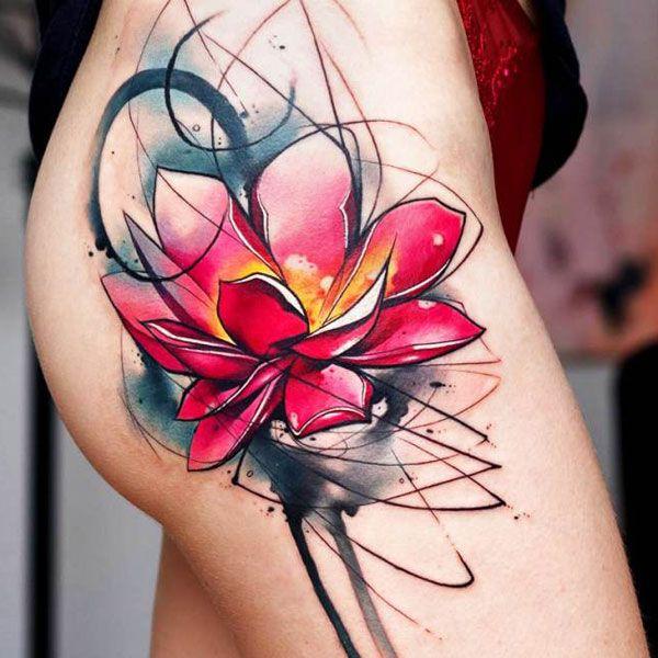 Rainbow Lotus Flowers Logo - Rainbow Lotus Flower Tattoo - Flowers Healthy