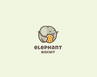 Cute Elephant Logo - Logopond, Brand & Identity Inspiration (Elephant Biscuit)