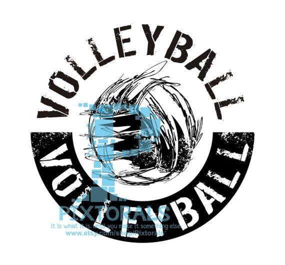 Volleyball Logo - Volleyball logo JPG PNG and EPS formats as Vector Sports | Etsy