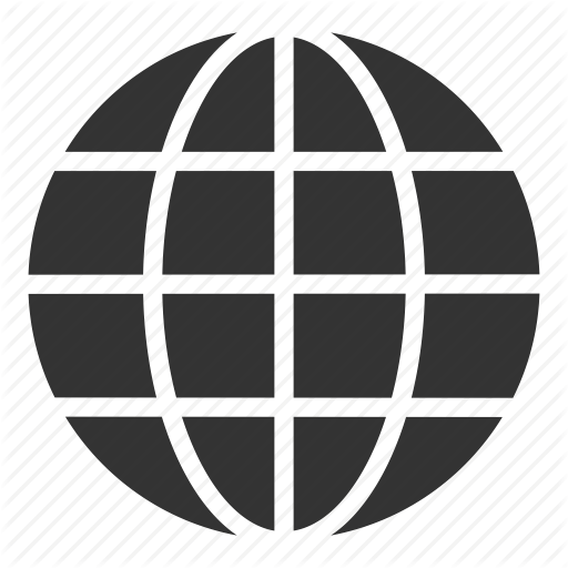 Grid Globe Logo - Circular grid, earth grid, globe grid, internet, round grid, world