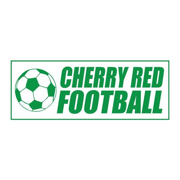 Red Football Sports Logo - Cherry Red Football