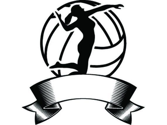 Volleyball Logo - Volleyball Logo 5 Female Womens Girls Ball Player Sport Team | Etsy