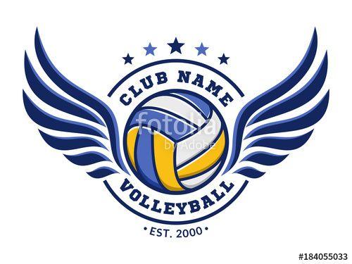 Volleyball Logo - Volleyball club logo, emblem, icons, designs templates with ...