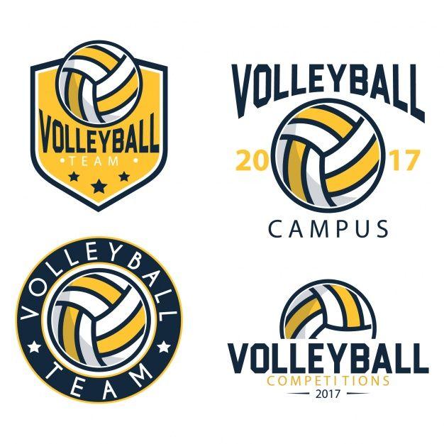 Volleyball Logo - Volleyball logo templates Vector