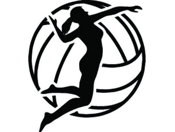 Volleyball Logo - Volleyball Logo 4 Female Womens Girls Ball Player Sport Team