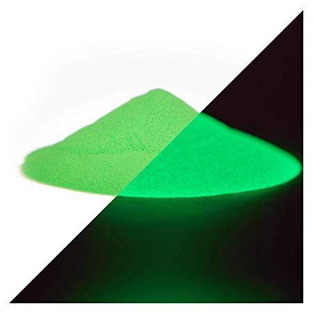 Dark Green Triangle Flag Logo - lumentics Phosphorescent pigments green 40g in the dark