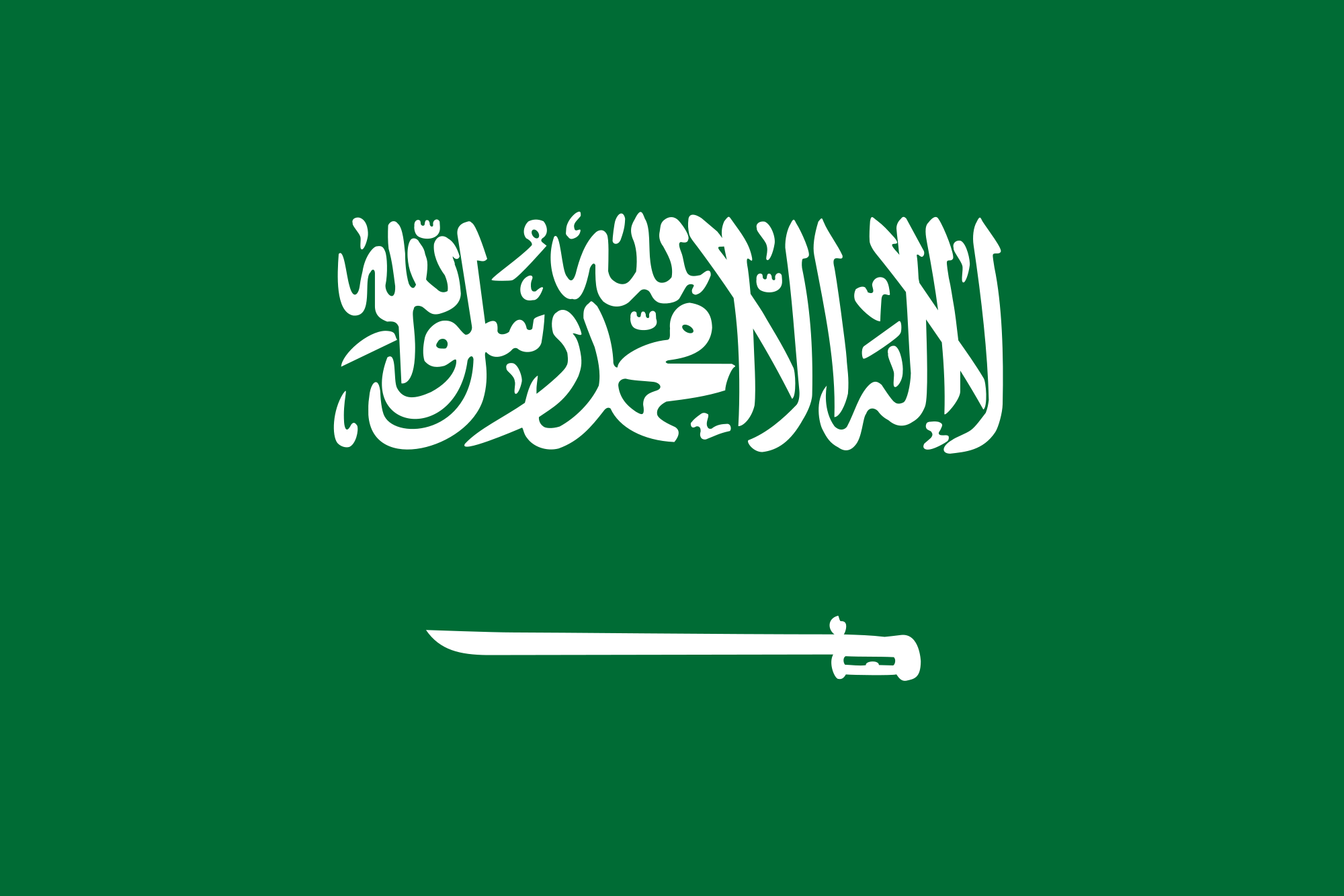 Dark Green Triangle Flag Logo - Flag of Saudi Arabia