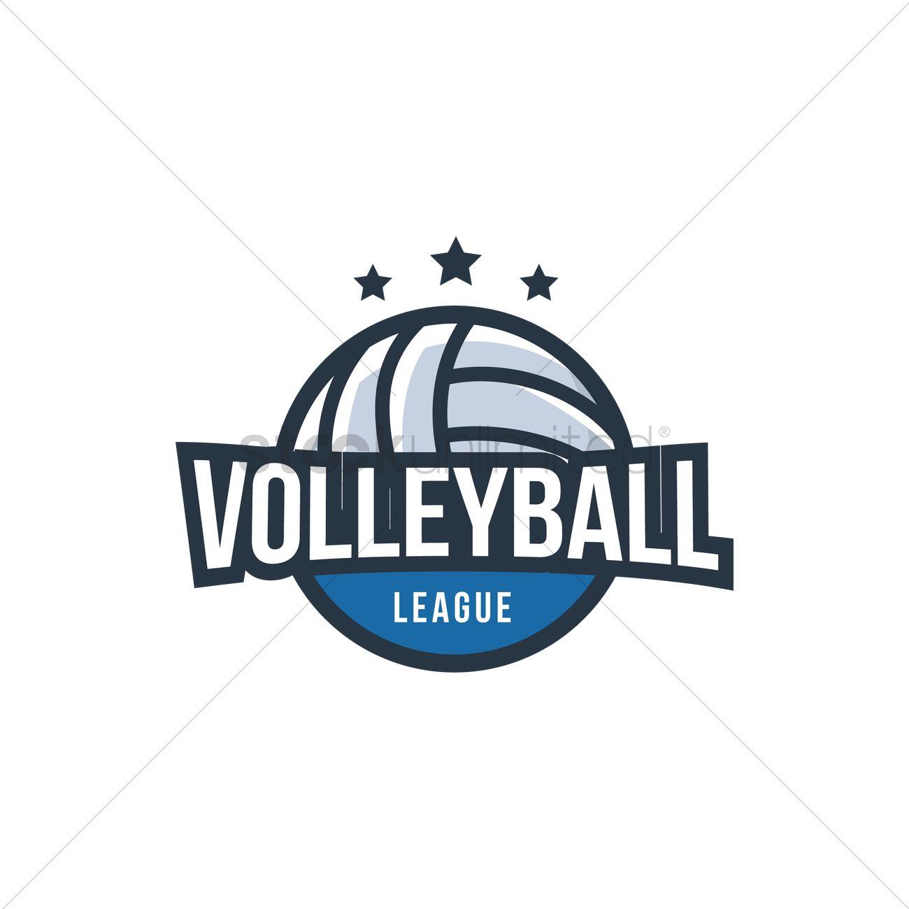 Volleyball Logo - Volleyball logo element design Vector Image