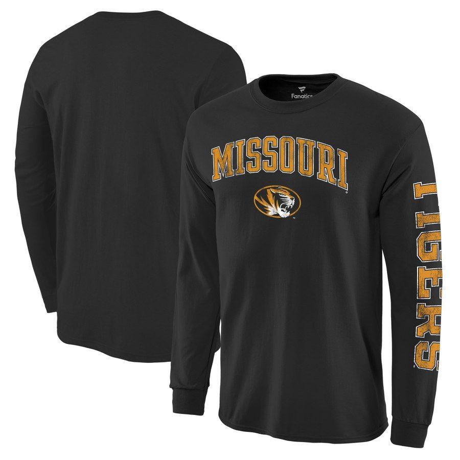 Missouri Clothing Logo - Men's Fanatics Branded Black Missouri Tigers Distressed Arch Over ...