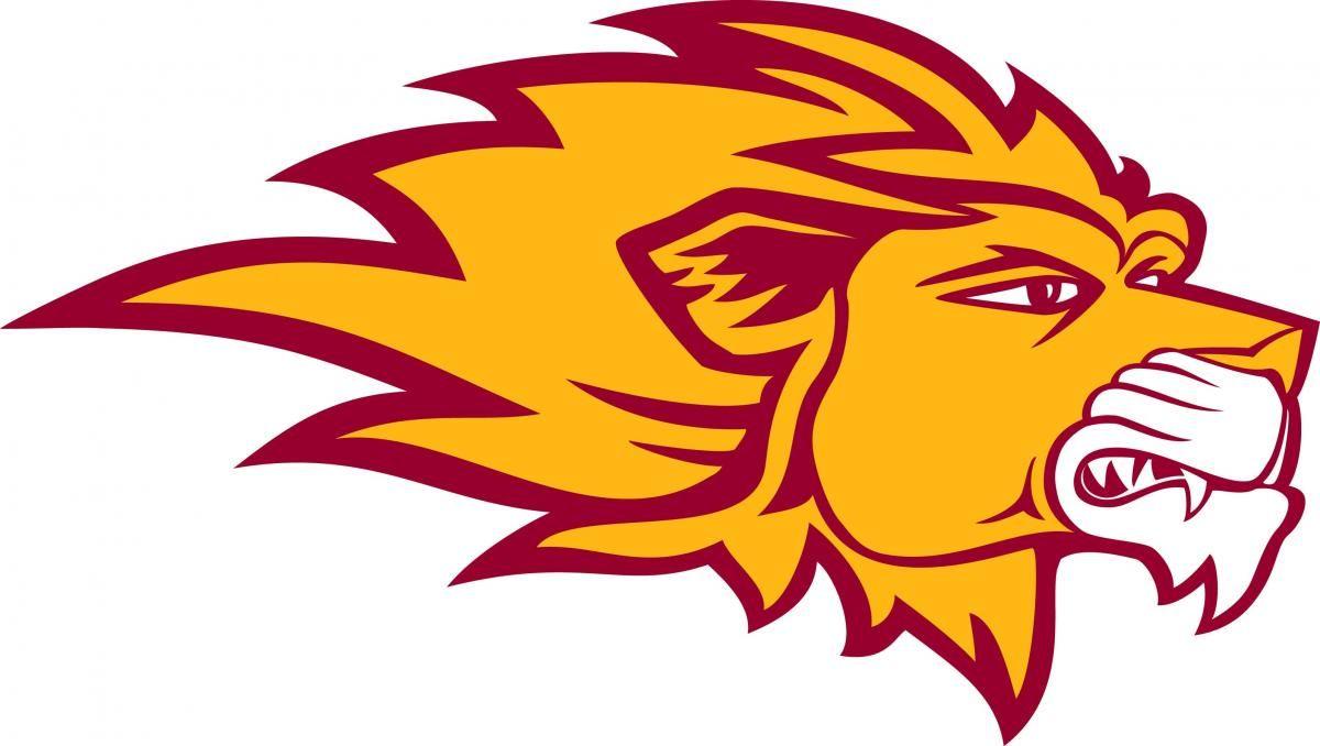 Orange and Red Lion Logo - Roaring Red Lion Logo