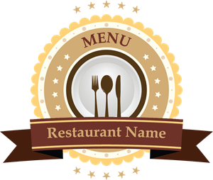 Ribbon Logo - Restaurant Brand Ribbon Logo Vector (.AI) Free Download