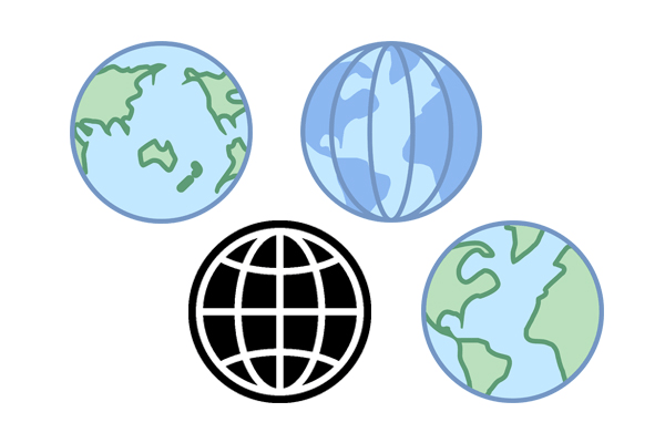Grid Globe Logo - Globe Icon download, PNG and vector