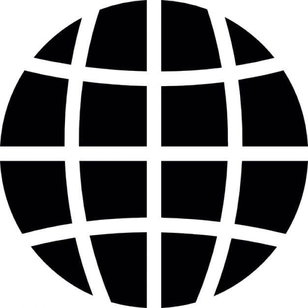 Grid Globe Logo - Globe Silhouette Logo | Great free clipart, silhouette, coloring ...