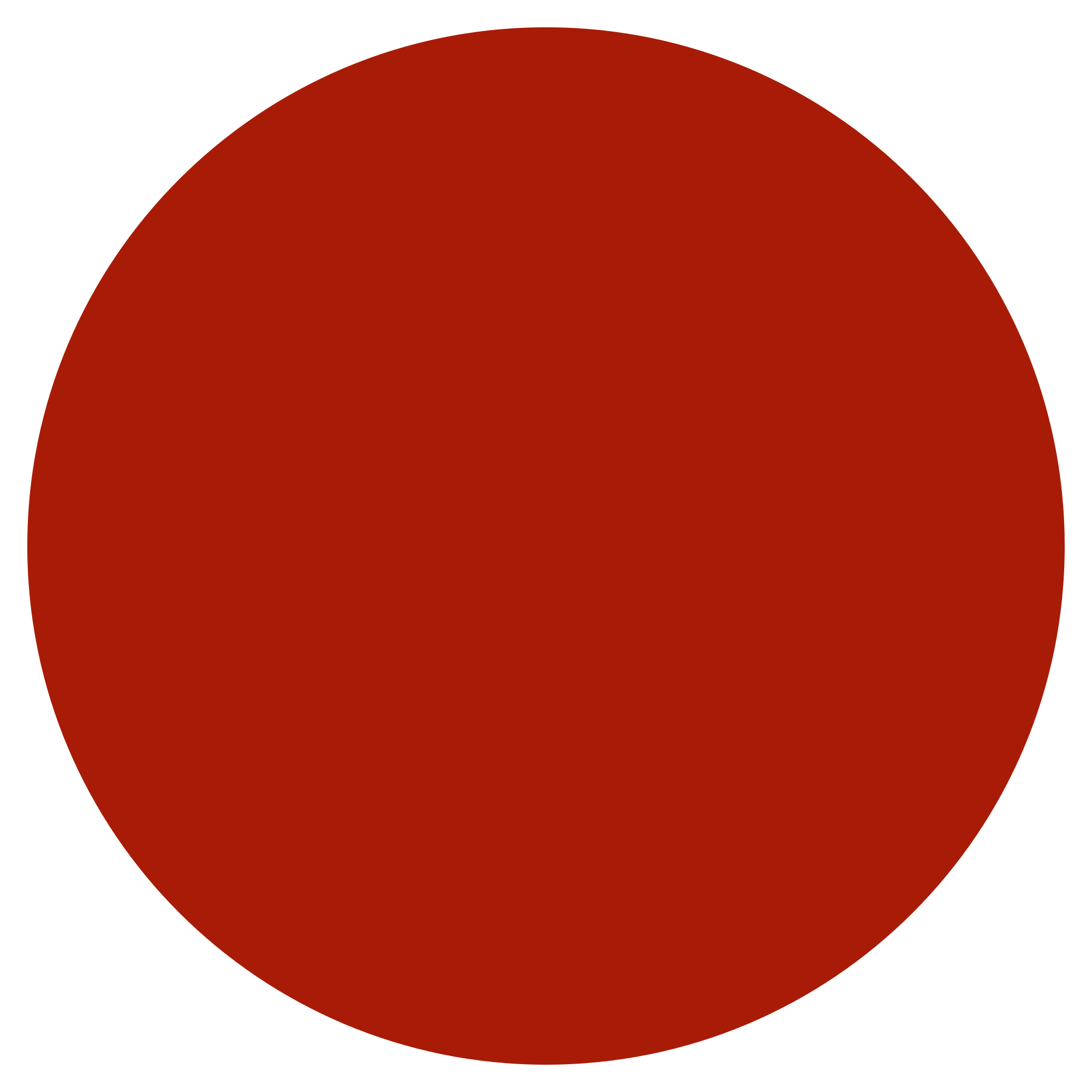 Solid Red Circle Logo