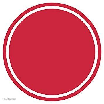 Solid Red Circle Logo - Amazon.com: Andaz Press Circle Labels Stickers, Solid, Blank, Red ...