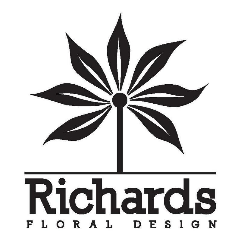 White with Red Teardrop Logo - Red Teardrop — Richards Floral Design - 01902 335 443