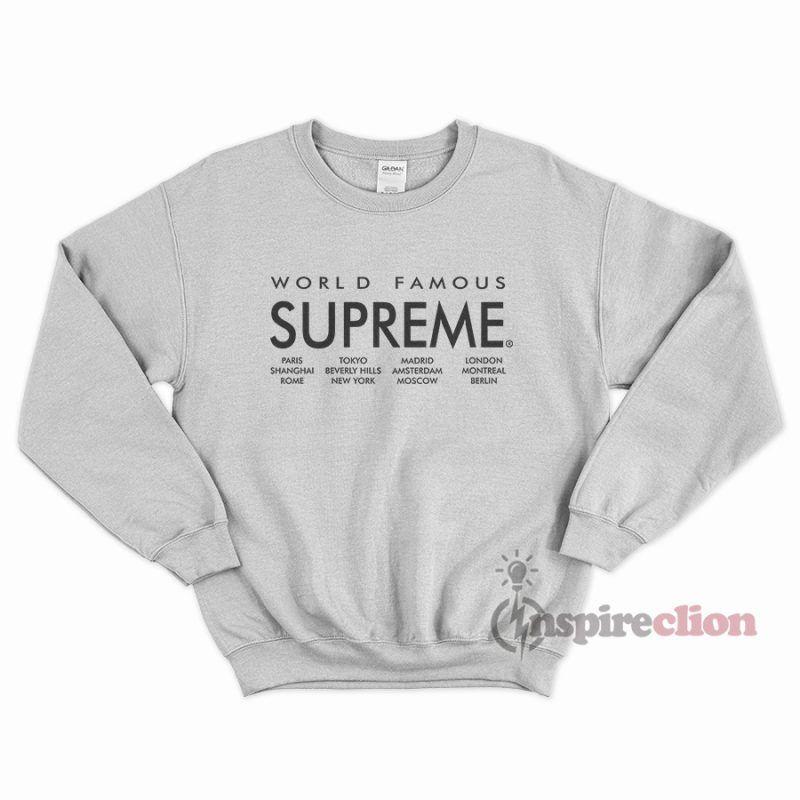 Supreme International Logo - Supreme International Logo Sweatshirt Unisex Trendy Tee