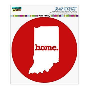 Solid Red Circle Logo - Amazon.com: Indiana IN Home State Solid Red Officially Licensed ...