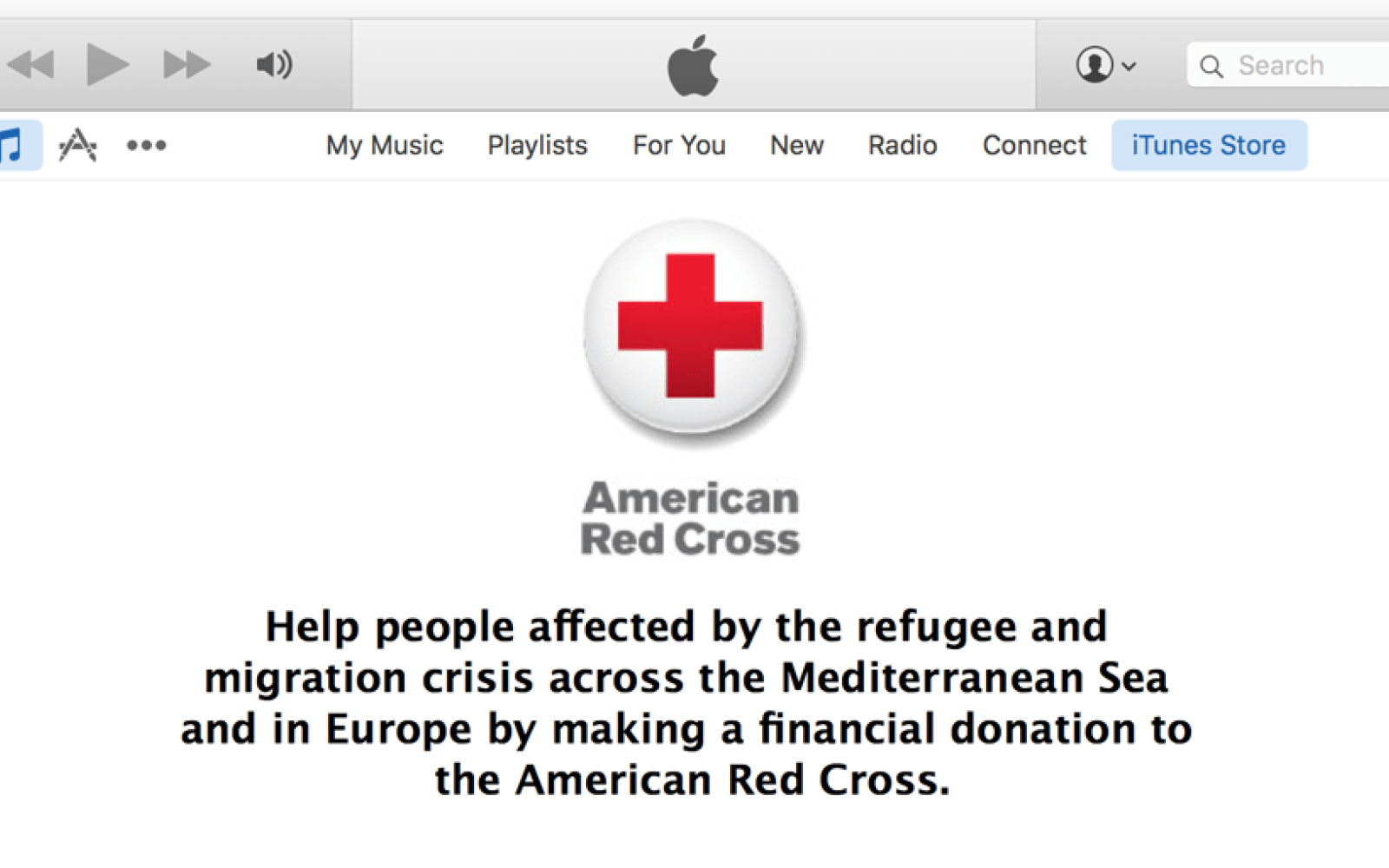 Add Text Red Cross Logo - Apple invites Red Cross donations through iTunes to help