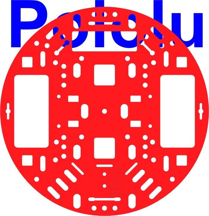 Solid Red Circle Logo - Pololu 5 Robot Chassis RRC04A Solid Red