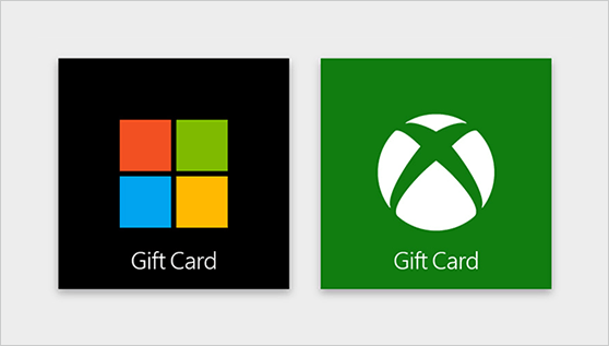 Windows Xbox Logo - Microsoft and Xbox gift cards