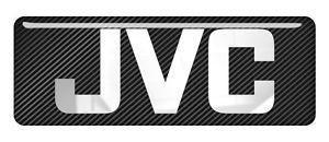 JVC Logo - JVC 2.75x1 Chrome Effect Domed Case Badge / Sticker Logo