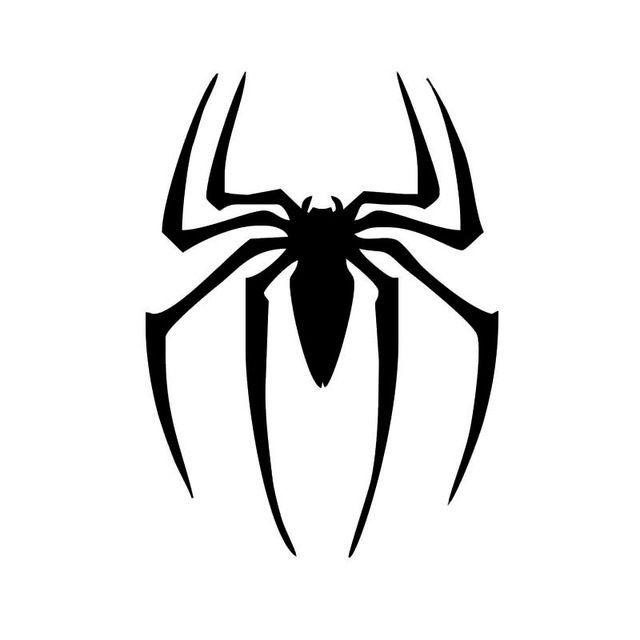 Cool Spider Logo - Wholesale 5pcs, 10pcs, 8.8*12CM Terrible Spider Pattern Classic Bumper