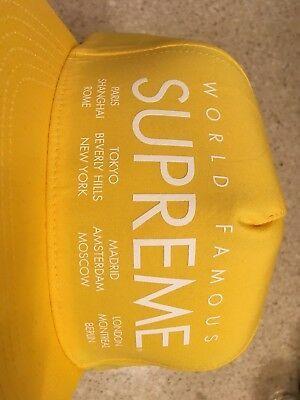 Supreme International Logo - SUPREME INTERNATIONAL LOGO 5 Panel Yellow Logo Camp Cap Tnf S S 15