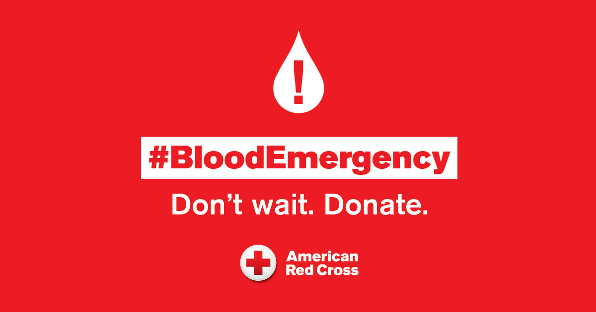 Add Text Red Cross Logo - ALERT: Patients who rely on blood and platelet transfusions need ...