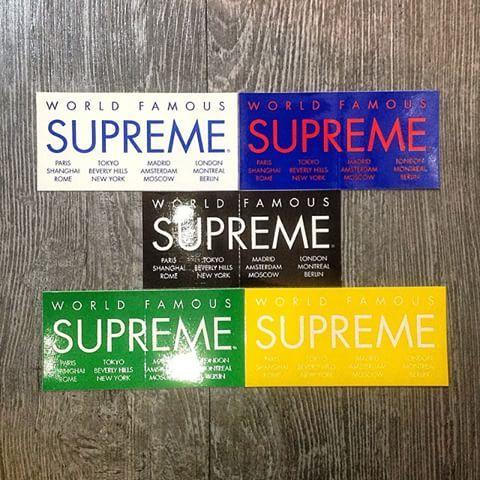 Supreme International Logo - WTB]Supreme International Green Sticker(only green), will have a ...