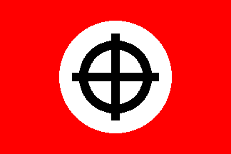 Solid Red Circle Logo - Neo-Nazi flag symbolism